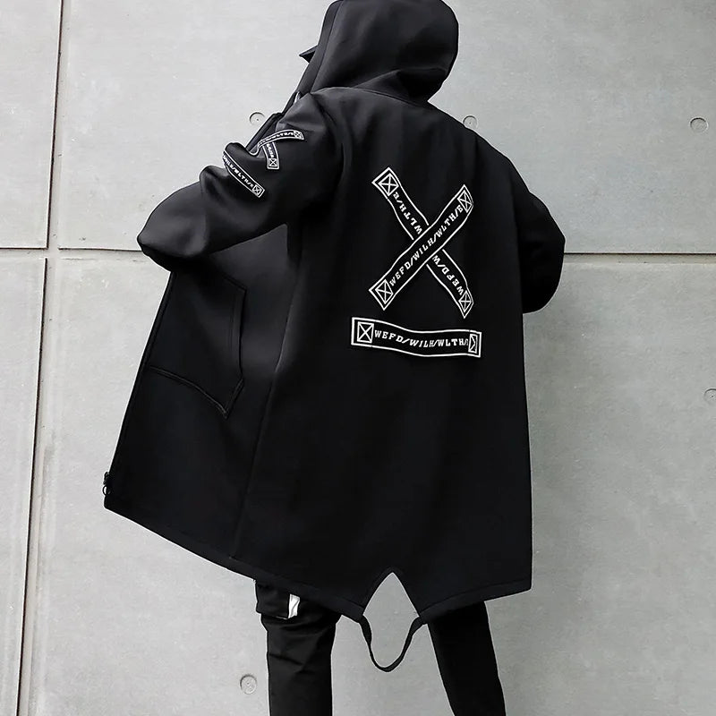 Techwear Long Jacket - Xokool