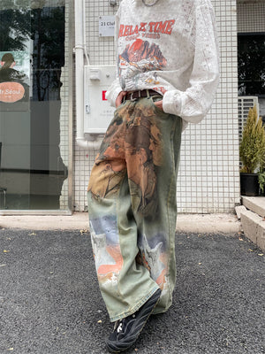 HJK Exclusive Oil Painted Jeans - Xokool