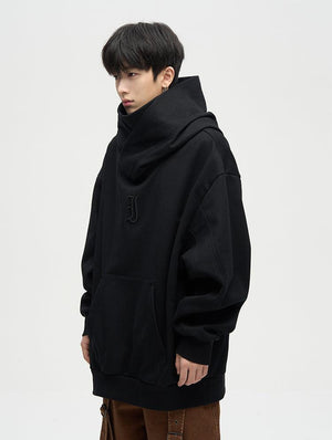 Winter fleece-lined ninja-inspired hoodie for men, American high-street style - Xokool