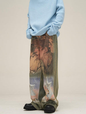 HJK Exclusive Oil Painted Jeans - Xokool