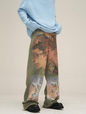 HJK Exclusive Oil Painted Jeans - Xokool