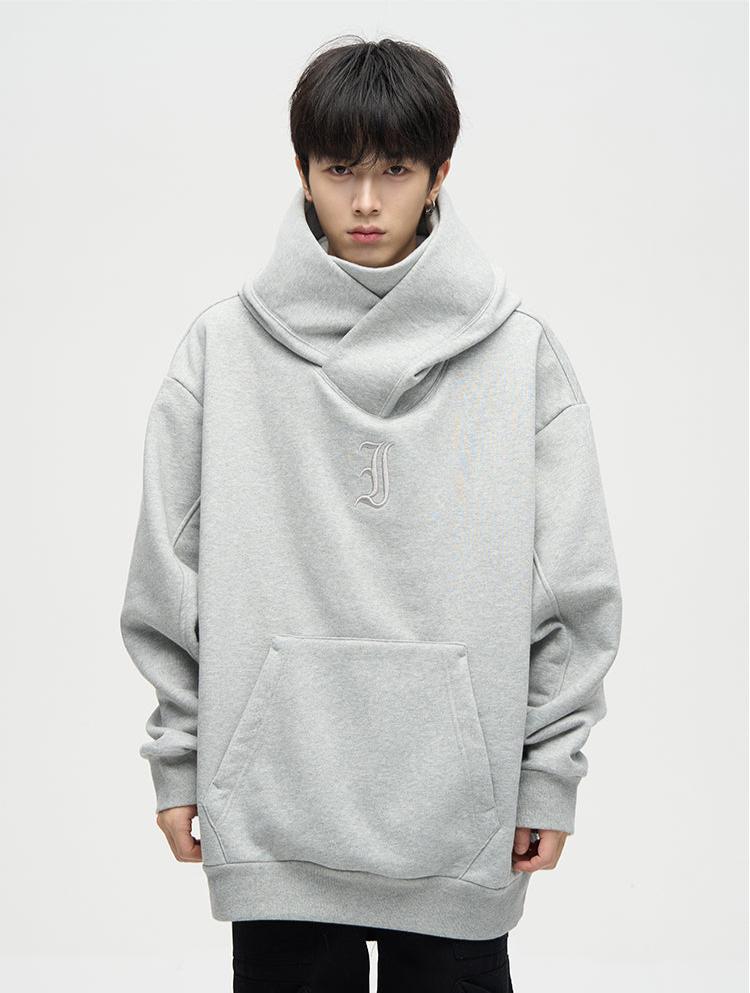 Winter fleece-lined ninja-inspired hoodie for men, American high-street style - Xokool