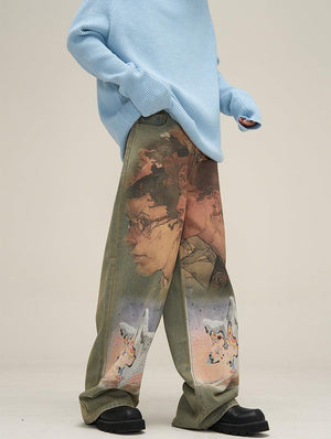 HJK Exclusive Oil Painted Jeans - Xokool