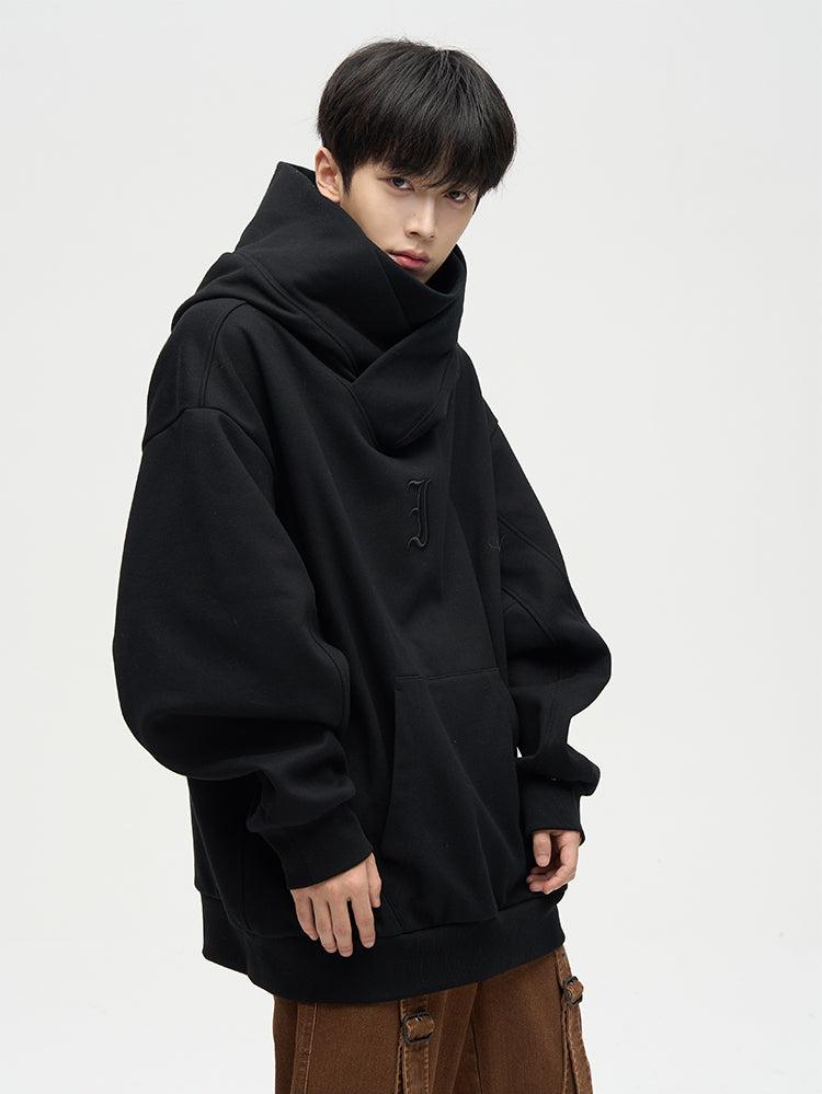 Winter fleece-lined ninja-inspired hoodie for men, American high-street style - Xokool