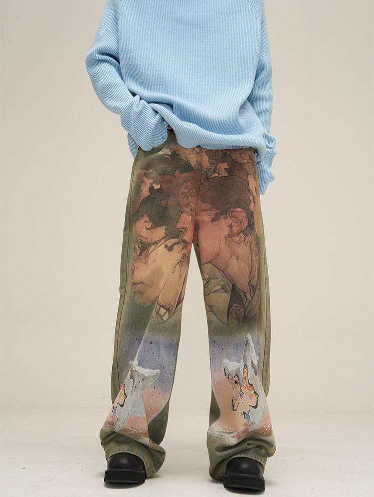 HJK Exclusive Oil Painted Jeans - Xokool