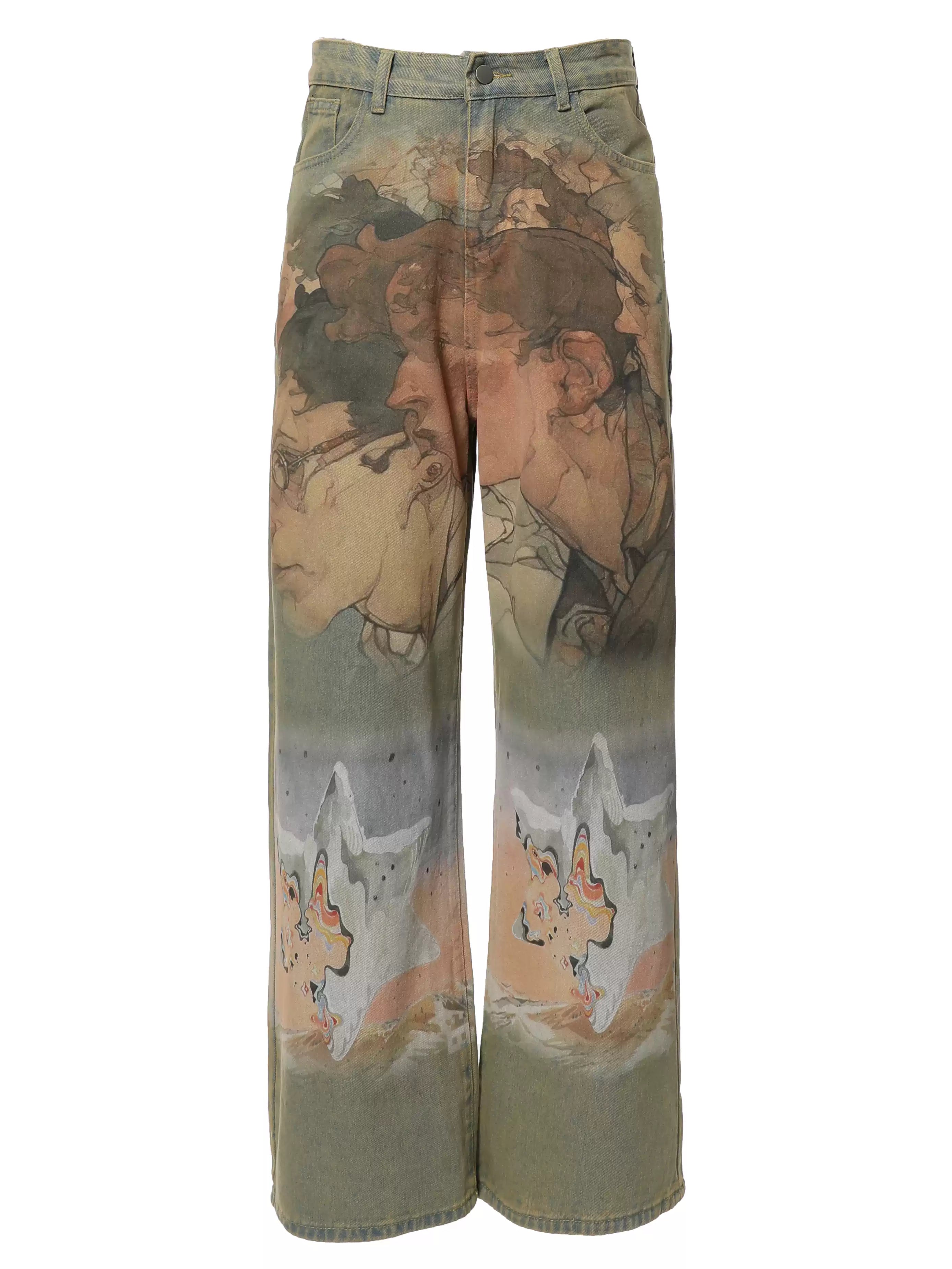 HJK Exclusive Oil Painted Jeans - Xokool