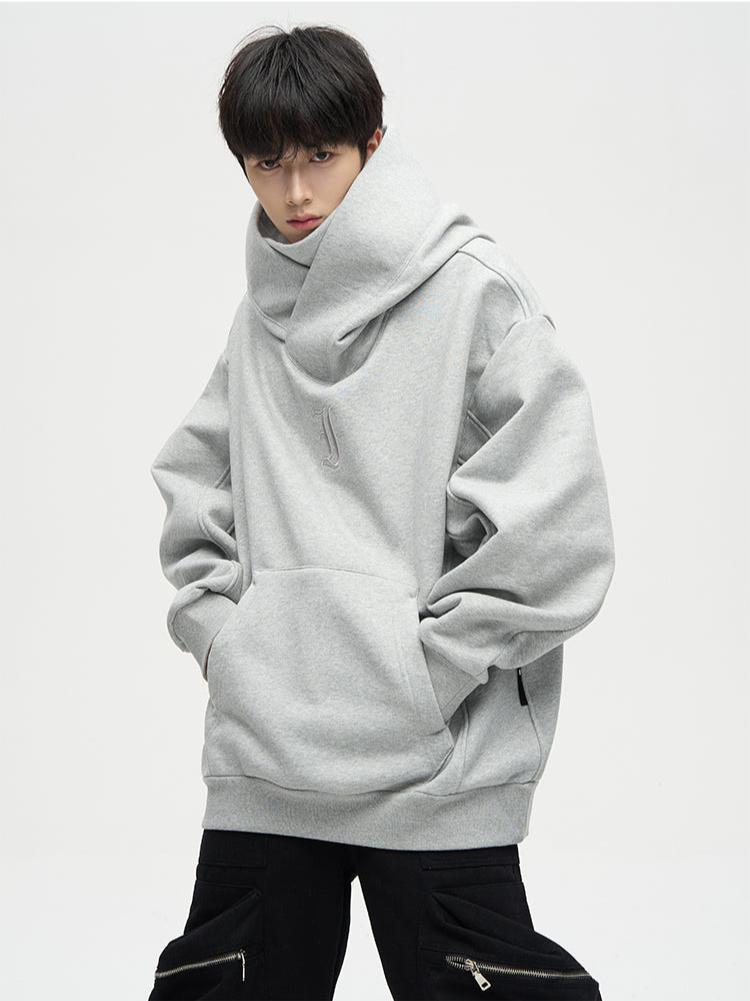 Winter fleece-lined ninja-inspired hoodie for men, American high-street style - Xokool