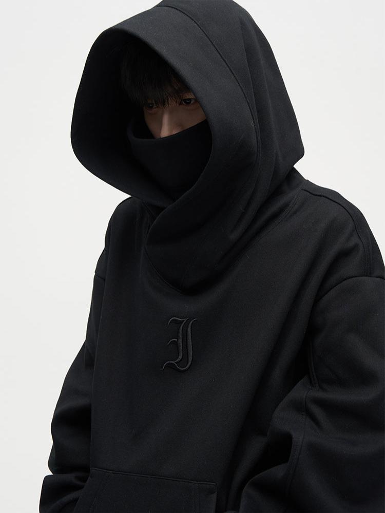 Winter fleece-lined ninja-inspired hoodie for men, American high-street style - Xokool