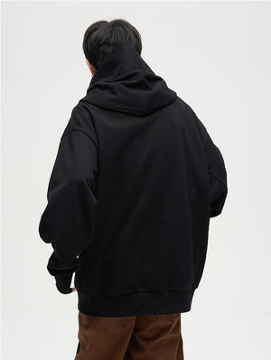 Winter fleece-lined ninja-inspired hoodie for men, American high-street style - Xokool