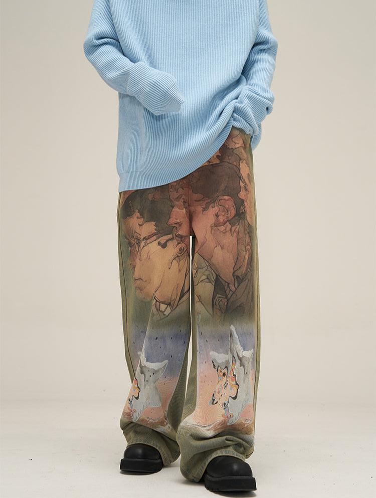 HJK Exclusive Oil Painted Jeans - Xokool