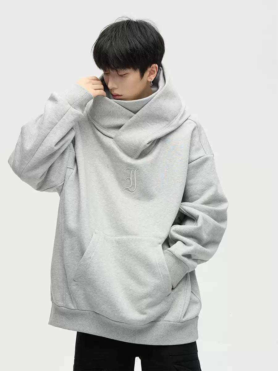 Winter fleece-lined ninja-inspired hoodie for men, American high-street style - Xokool