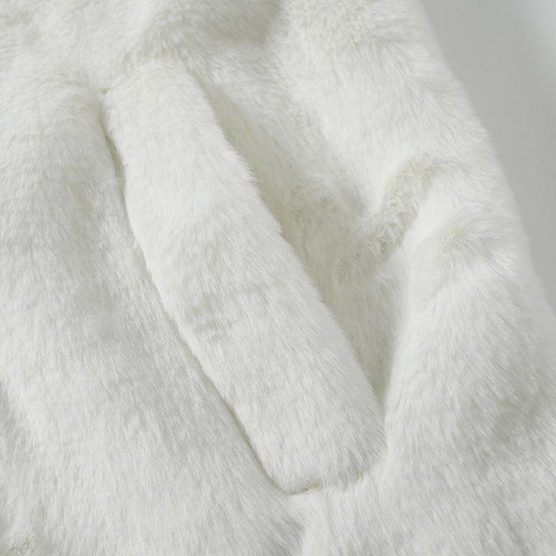 Cozy Cross Rabbit Fur Coat - Xokool