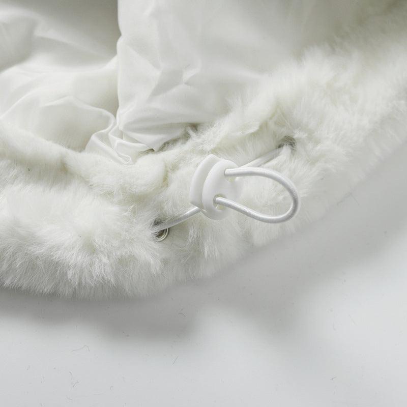 Cozy Cross Rabbit Fur Coat - Xokool